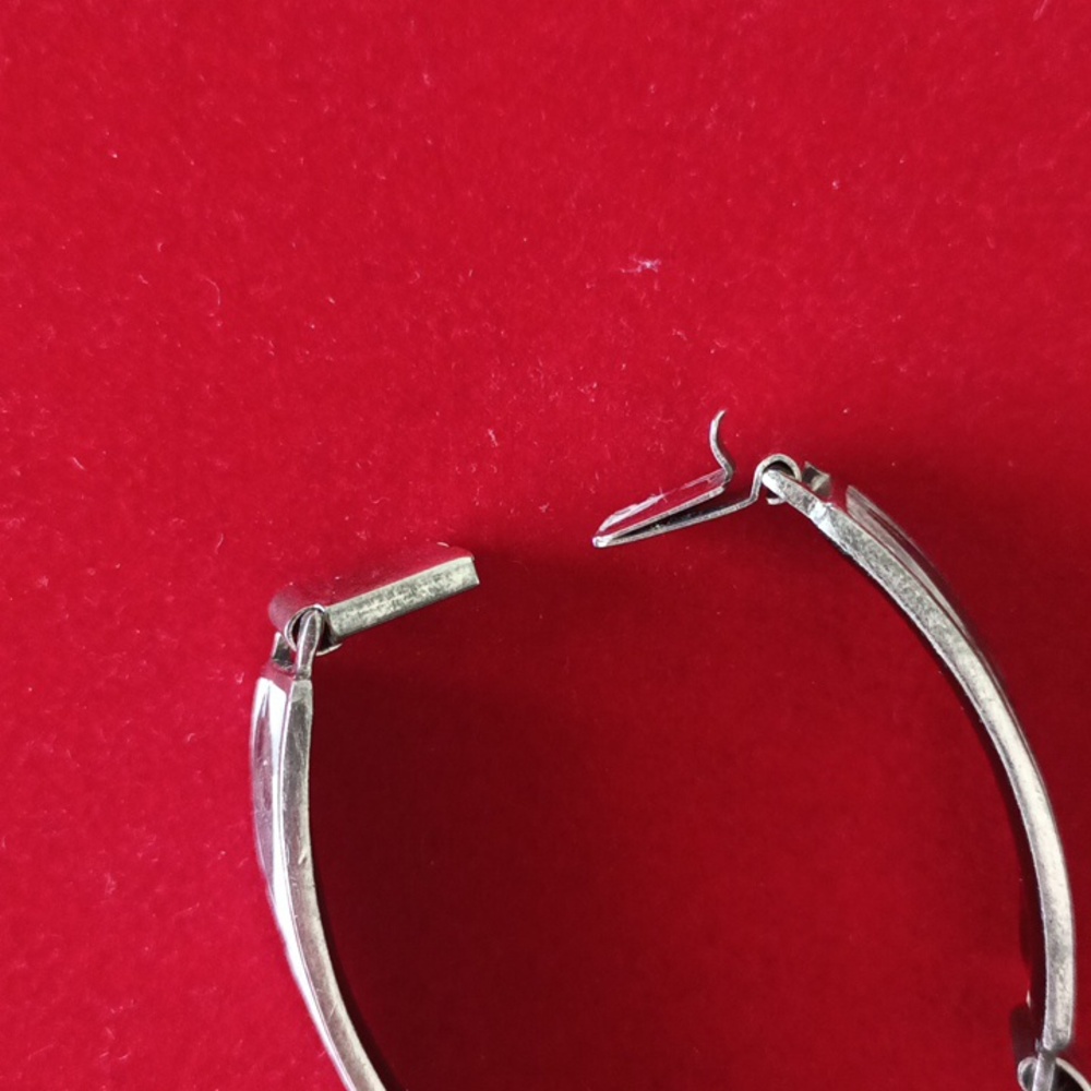 Perli Werkstatte Germany 1950s Enamel Copper/Sterling Link Fish Bracelet Marked - Picture 7 of 9